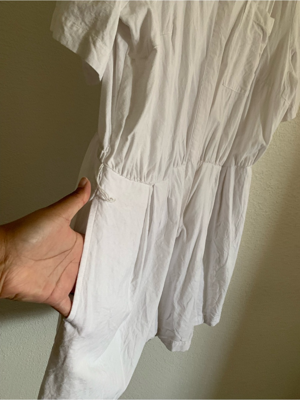 Ava & Viv White Short-Sleeve Tie-Waist Romper Coverup - Picture 8 of 11